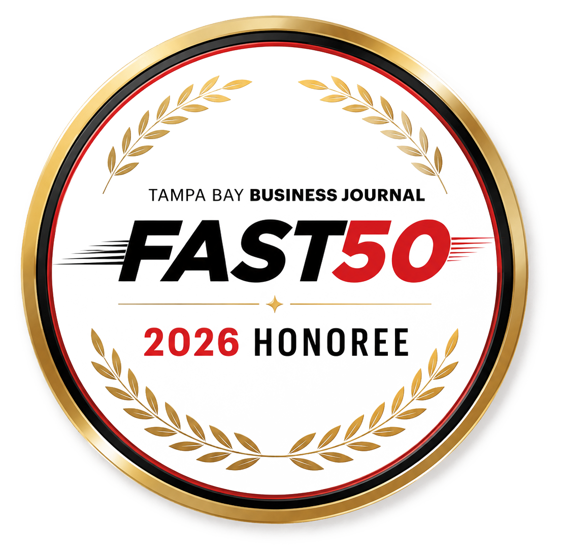 Fast 50 Honoree Tampa Bay Business Journal 2026